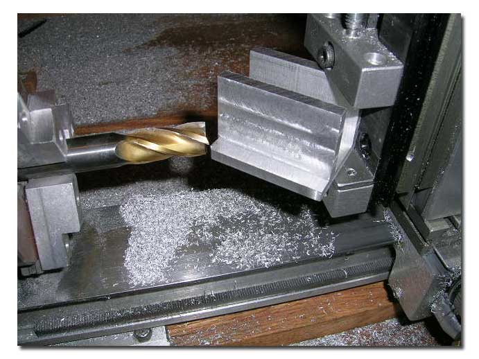 Cutting off the corners - bottom of bracket. Cutting off the corners - bottom of bracket.